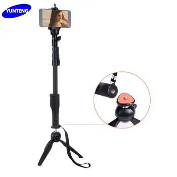 

fosoto YT-1288 & 228 mini Tripod Stand Bluetooth Remote Shutter 3 in 1 Self-portrait Monopod Selfie Stick For iPhone 6 7 Gopro