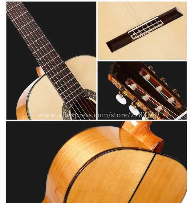 2018 New arrival Flagship Handmade 39 inch Acoustic Flamenco guitar With Solid Spruce/Aguadze Body+STRINGS,Classical guitar AF65 2018 New arrival Flagship Handmade 39 inch Acoustic Flamenco guitar With Solid Spruce/Aguadze Body+STRINGS,Classical guitar AF65