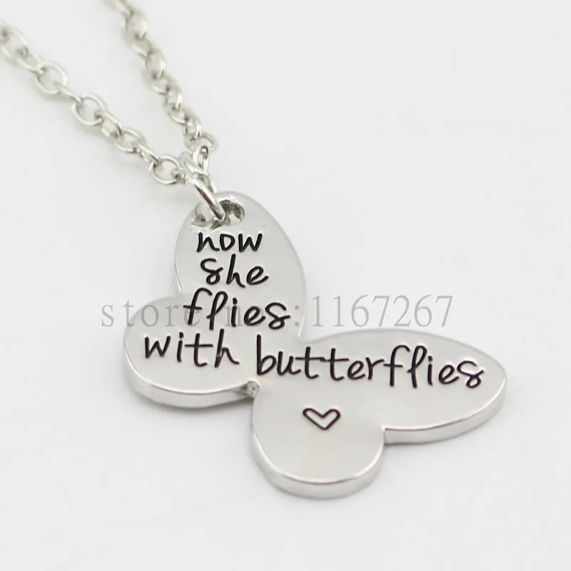 

Butterfly memorial necklace infant loss of a loved one mother sister grandmother aunt angel jewelry bereavement gift in memory