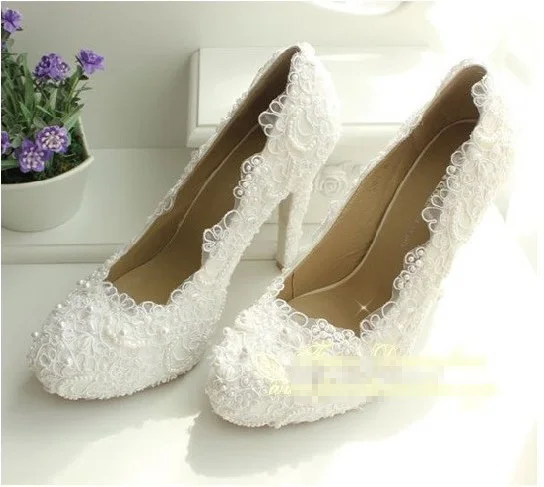 2016 New Luxury Fashion Wedding Dress Shoes Brida Gowns High Heel Pumps Party Evening shoes Imitation