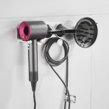 Suporte do secador de cabelo fixado na parede prateleira do banheiro rack para dyson supersônico secador de cabelo