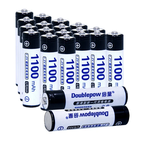 

Real capacity! 20 pcs AAA 1.2V NIMH AAA rechargeable batteries 1100mah for camera razor toy remote control 3A batterie
