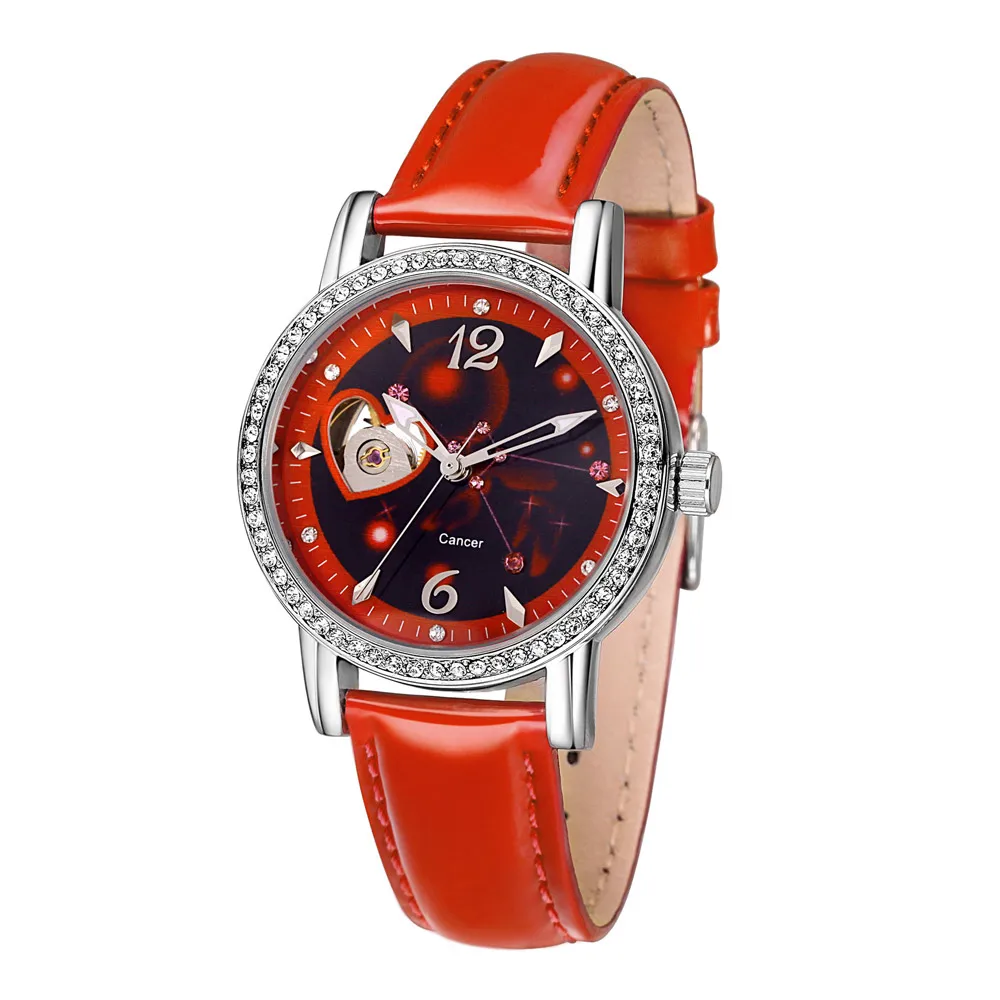 TIME100 Women Mechanical Watches 12 Constellation Automatic Diamond
