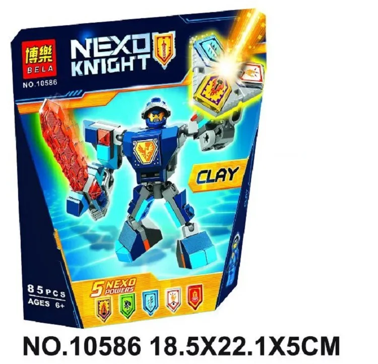 Nexo Knights боевой костюм Macy глины Аарон Лэнс Axl строительство комплект Совместимость