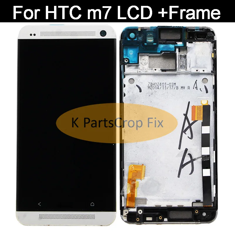 ЖК-дисплей для HTC One M7 сенсорный экран цифровой преобразователь + рамка в сборе