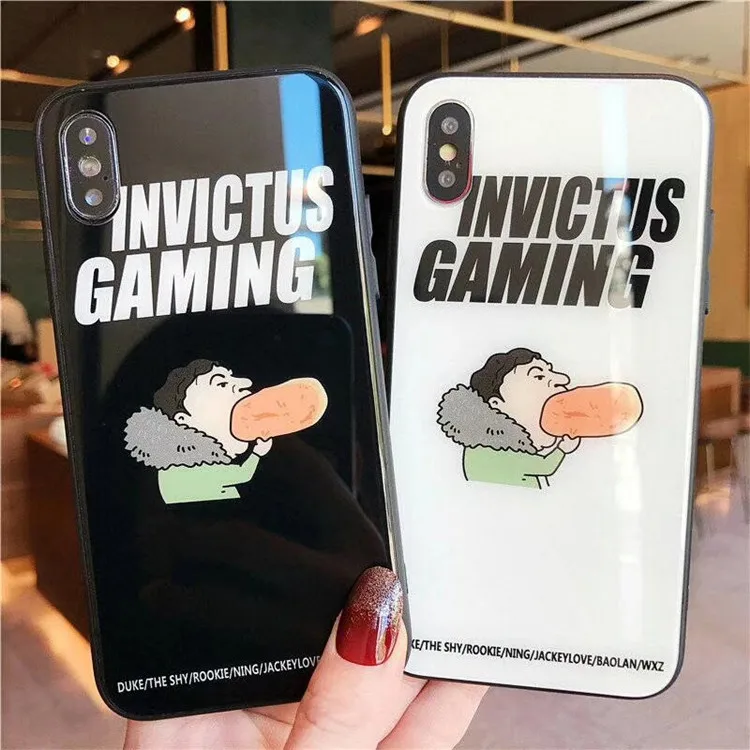 Чехол для телефона LOL LPL Invictus IPhone X Xs Max стеклянная задняя крышка из поликарбоната