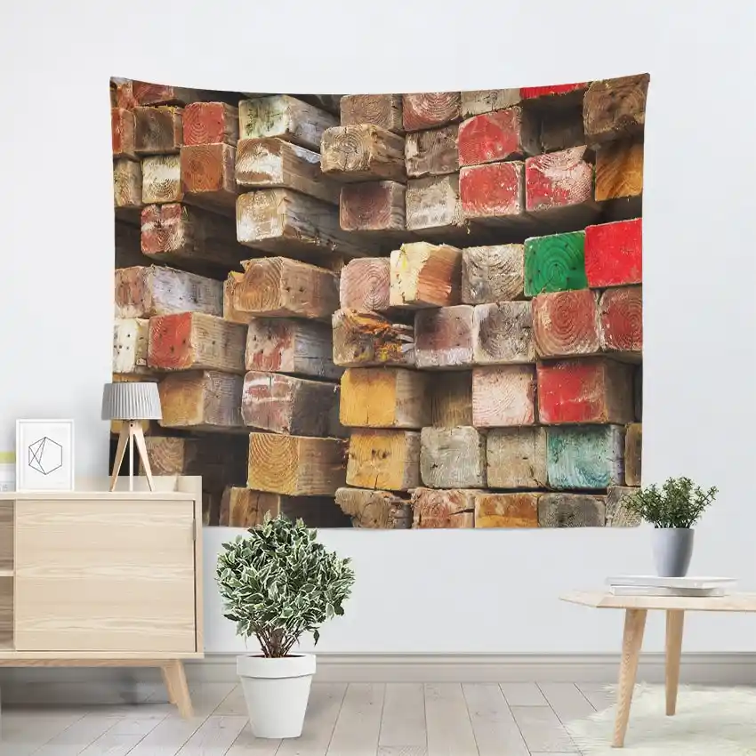 Detail Feedback Questions About Square Wood Art Wall Decoration Square Wood Art Wall Decoration Tapestry Bohemian Colored Ombre Carpets Hanging Tapestries Living Room