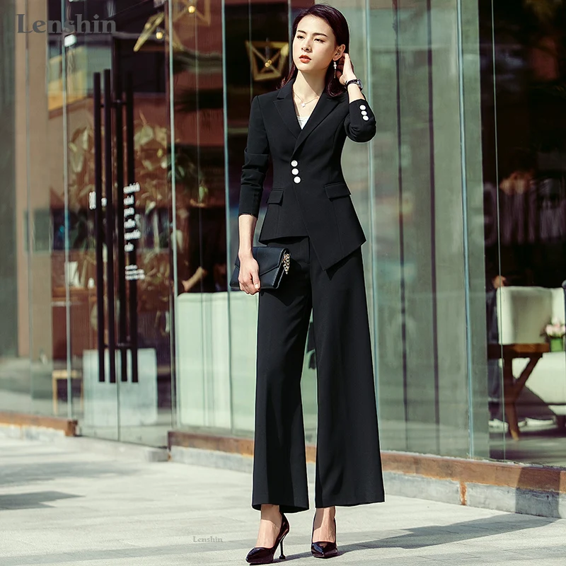 Lenshin 2 Buah Setelan Formal Pant Suit 