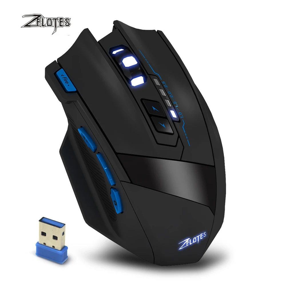 

ZEALOT F-15 hot sale Original Dual-mode Gaming Mouse 2500 DPI With Wireless Adjustable DPI