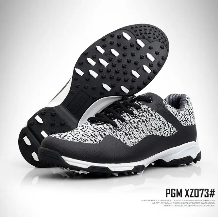 PGM патент обувь для гольфа мужские лёгкие дышащие тканые кроссовки для гольфа не легко деформация нескользящая обувь для гольфа