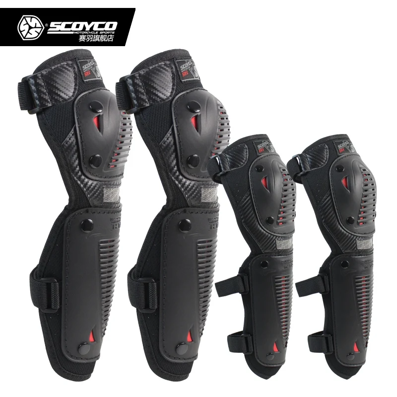 

SCOYCO K10H10-2 Motorcycle Knee Pad Elbow&Knee Protector Motor Bike Cycling Protective Gear Motocross Knee Pads