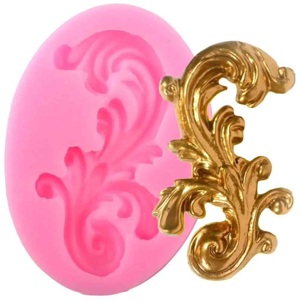 

3D Craft Scroll Relief Border Silicone Mold Fondant Molds DIY Wedding Cake Decorating Tools Candy Clay Chocolate Gumpaste Moulds