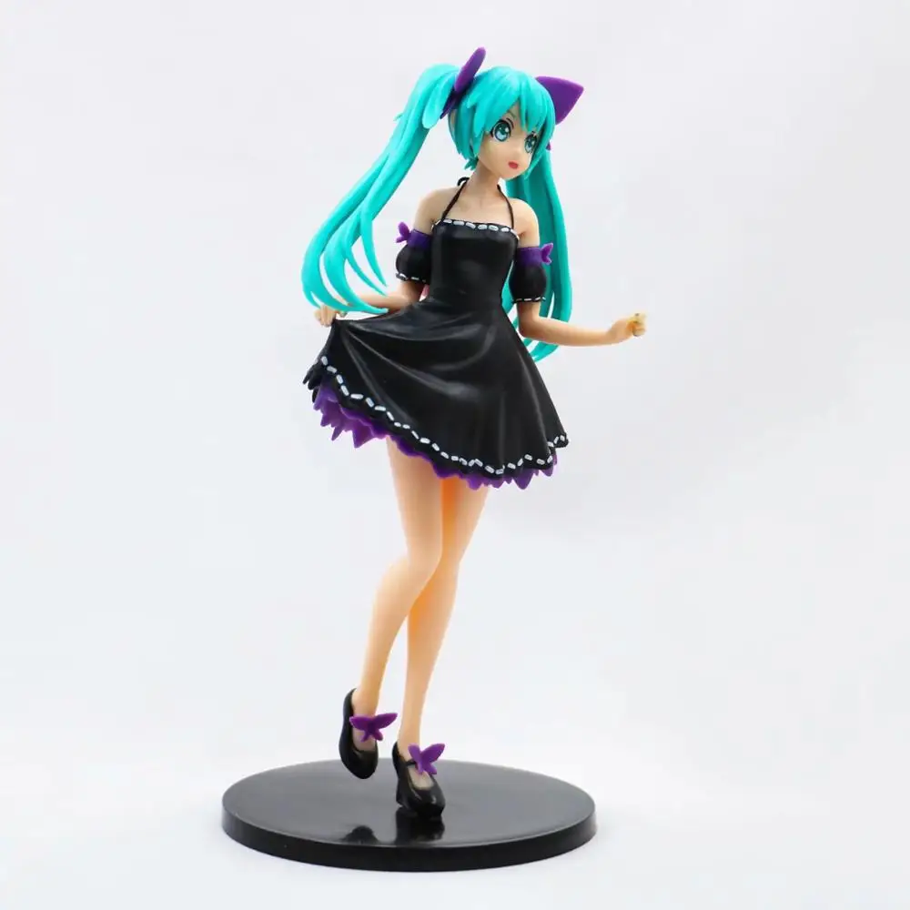 Аниме фигурки 23 см SPM проект Hatsune Miku luka фигурка темное готическое платье sega VOCALOID