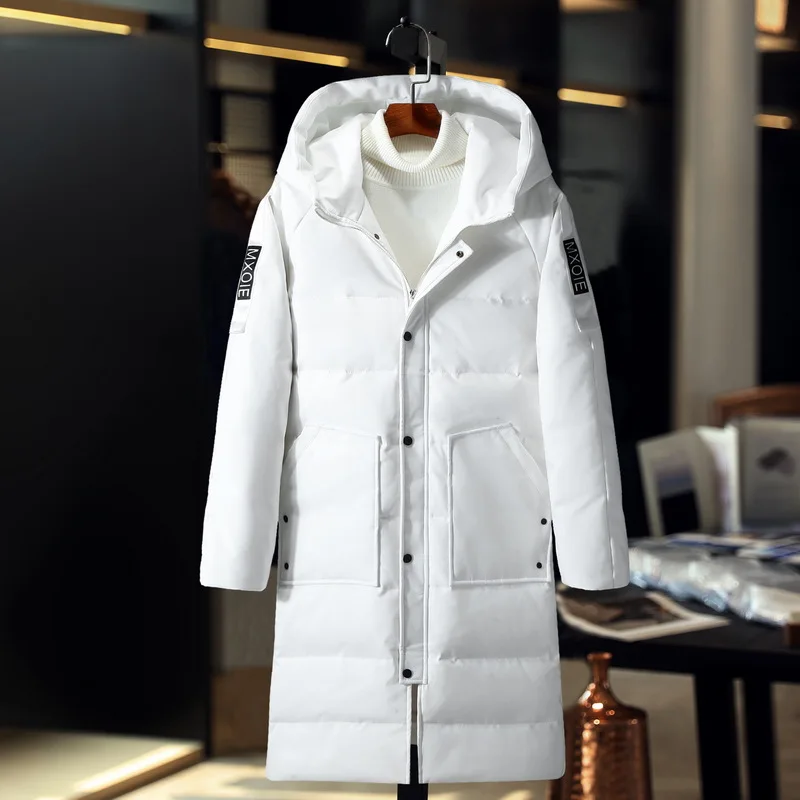 

2018 new Winter Men Long Coats Casual Jackets Quality And Comfortable Outerwear Winter Thick White Duck Down Warm Parka