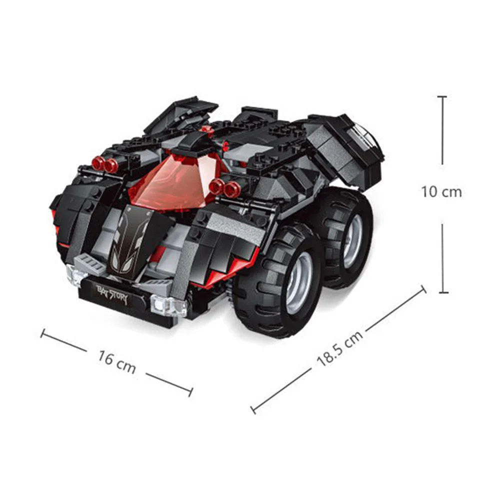 Электрический пульт дистанционного управления, автомобильные кирпичи, компактные модели Бэтмена, строительные блоки для мальчиков