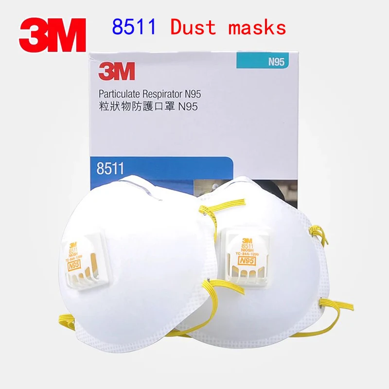 

3M 8511CN N95 respirator mask With a breathing valve dust mask against Dust particles PM2.5 welding Fiber dust filter mask