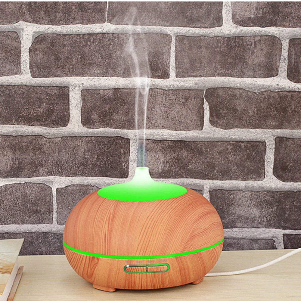 

300ml Aroma Diffuser Aromatherapy Mist Maker Wood Grain Essential Oil Diffuser Ultrasonic Air Humidifier for Office Home