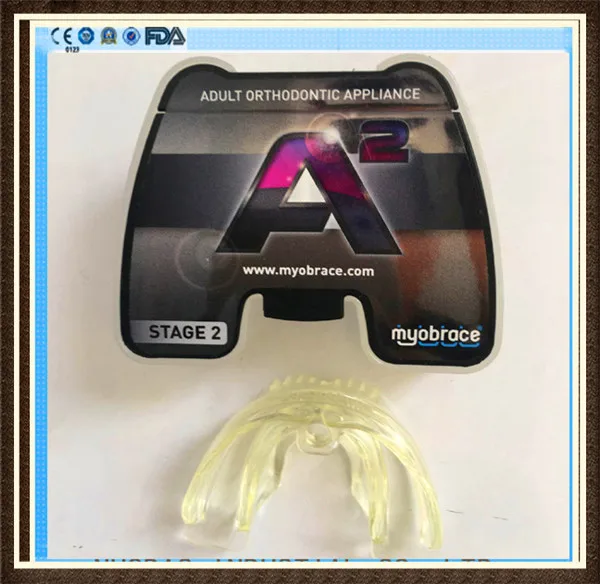 

Hot Selling Professional Dental Tooth Teeth Orthodontic Appliance Trainer MRC Adult Using A2 yellow and purple