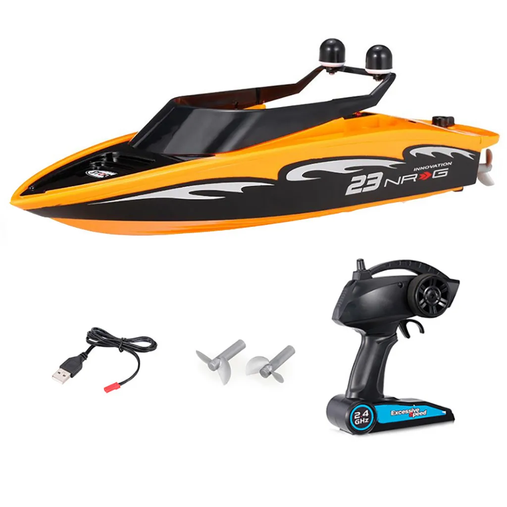 

RC Boat 2.4GHz Remote Control Wireless 10km/h High Speed RC Electric Boat T522