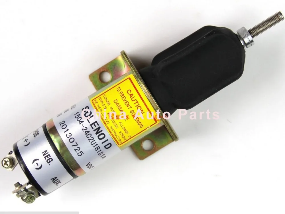 1504 24 Kubota Fuel shut off Shutdown Stop Solenoid 1504 24C2U1B1S1A