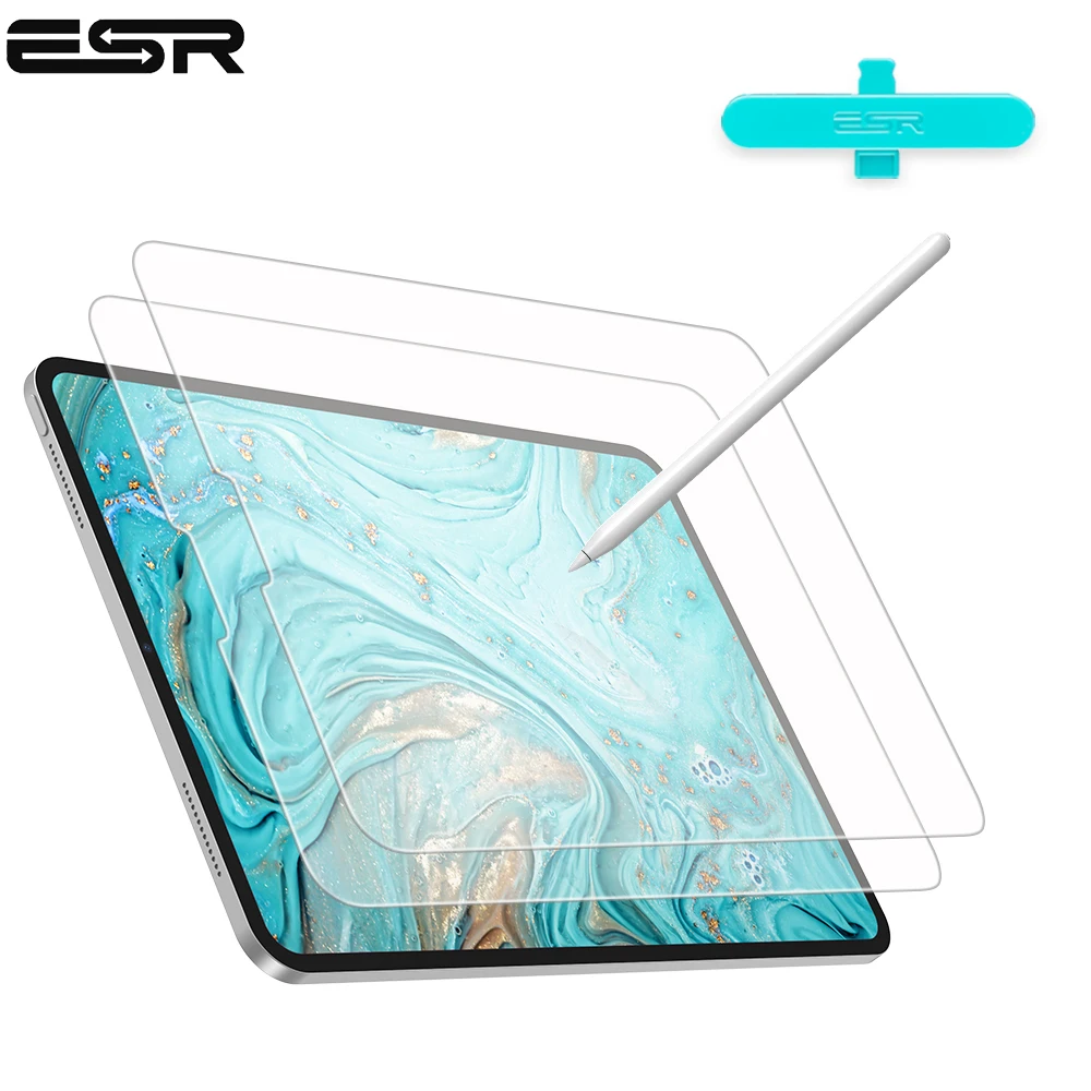 

ESR Paper-Like Screen Protector for iPad Pro 12.9 2018 Supports Apple Pencil Anti-Glare Matte PET Film for iPad Pro 12.9 2018
