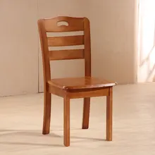 Твердый обеденный стул из дерева домашний задний простой современный деревянный стул скамейка из дуба из массива дерева обеденный стол специальный антикварный стул