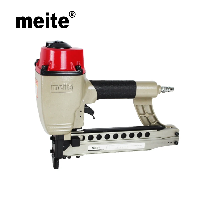 Meite pneumatic staple nailer gun N851F 7/16"crown heavy duty stapler