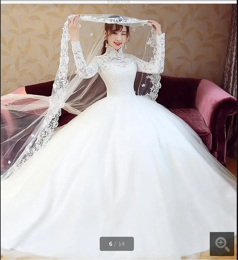 ^*Best Offers Real picture ball gown white lace muslim high neck wedding dress arabic style long sleeve modest bride dress best selling 2017 ^*Best Offers Real picture ball gown white lace muslim high neck wedding dress arabic style long sleeve modest bride dress best selling 2017