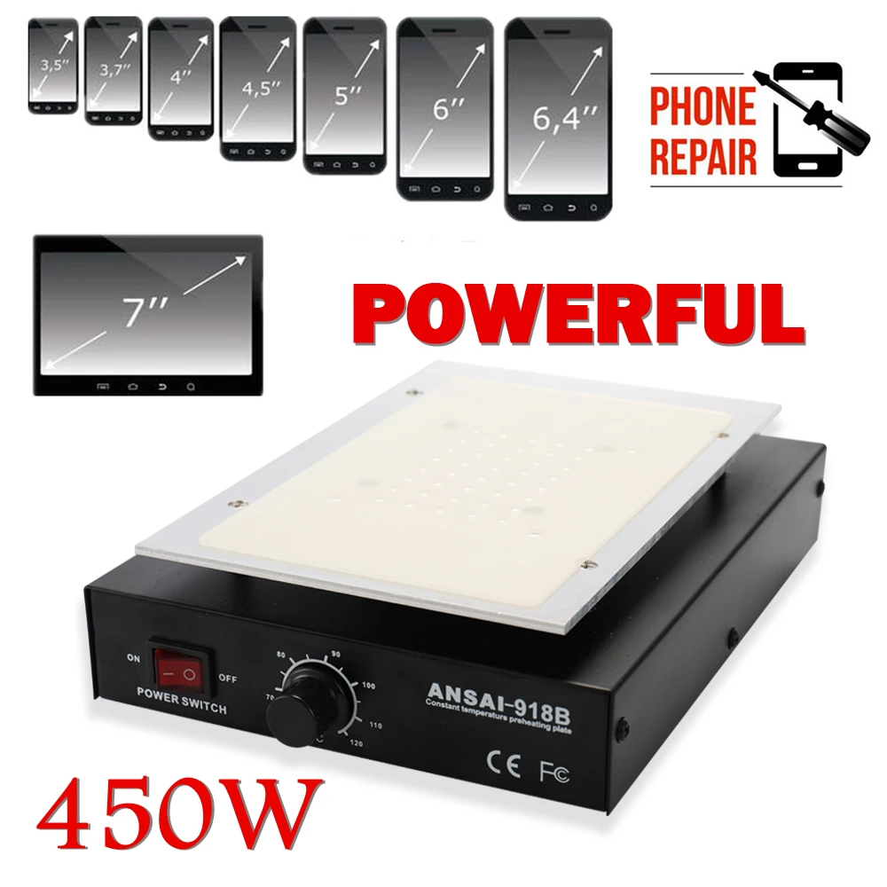 Скидка KKMOON ЖК дисплей нагревательная платформа для удаления металла телефон сепаратор ремонтная машина Авто тепло гладкая пластина экран сепарат...