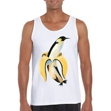 Модные мужские майки с принтом Pingunana новая забавная Мужская футболка с пингвином Повседневная крутая майка с круглым вырезом