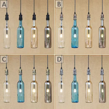 

Creative winebottle decorate pendant lamp for bar restaurant coffee