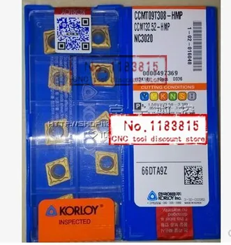 

Carbide insert 10/ box CCMT09T308 HMP NC3020 Lathe Cutting Tools CNC blade alloy carbide cutting tool Turning Inserts
