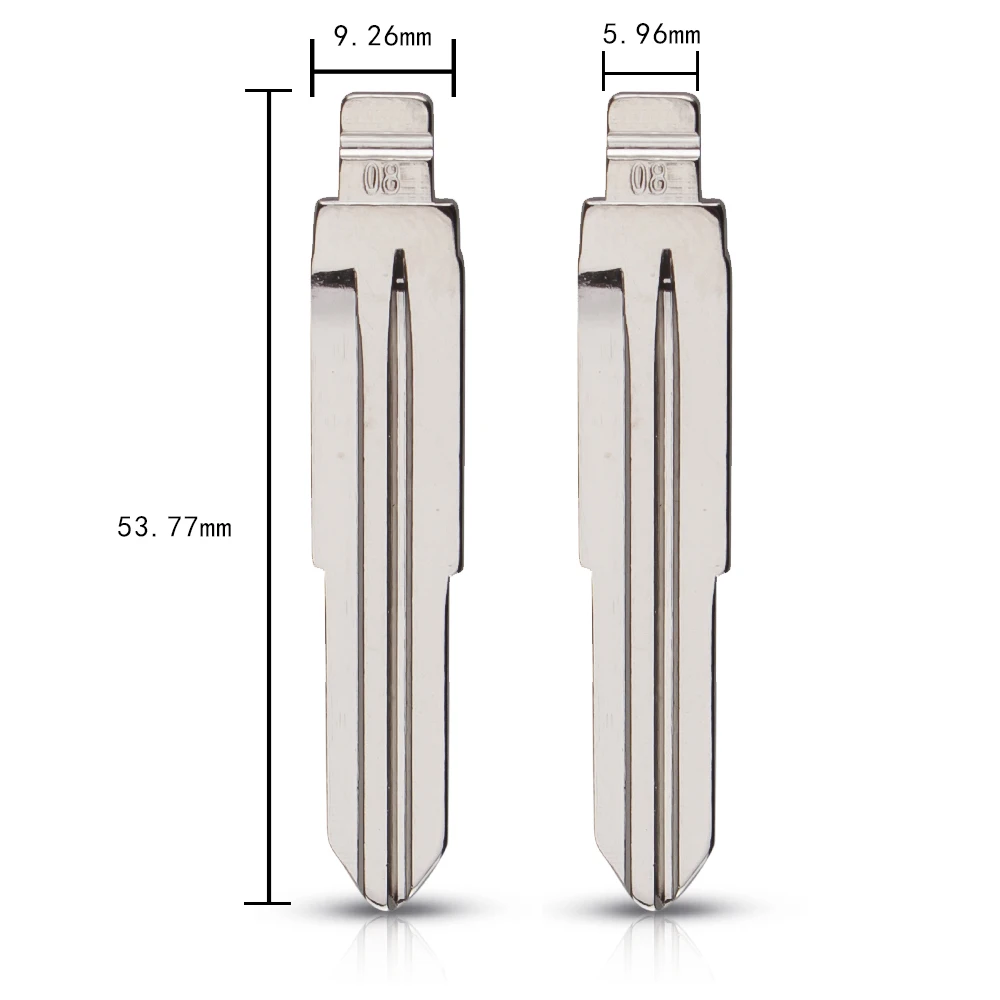 KEYYOU 08# металлический пустой неразрезанный флип KD полотно дистанционного ключа для Daihatsu FIAT PALIO для Jinbei Haise для KIA Carnival для Daewoo GEELY