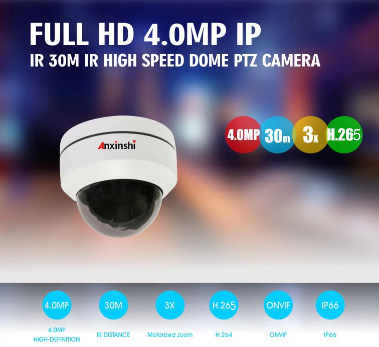 Дизайн mini ip ptz камера 4MP моторизованный зум 2,8-8 мм варифокальная камера панорамирование/наклон/зум H.265 ip oem камеры видеонаблюдения onvif