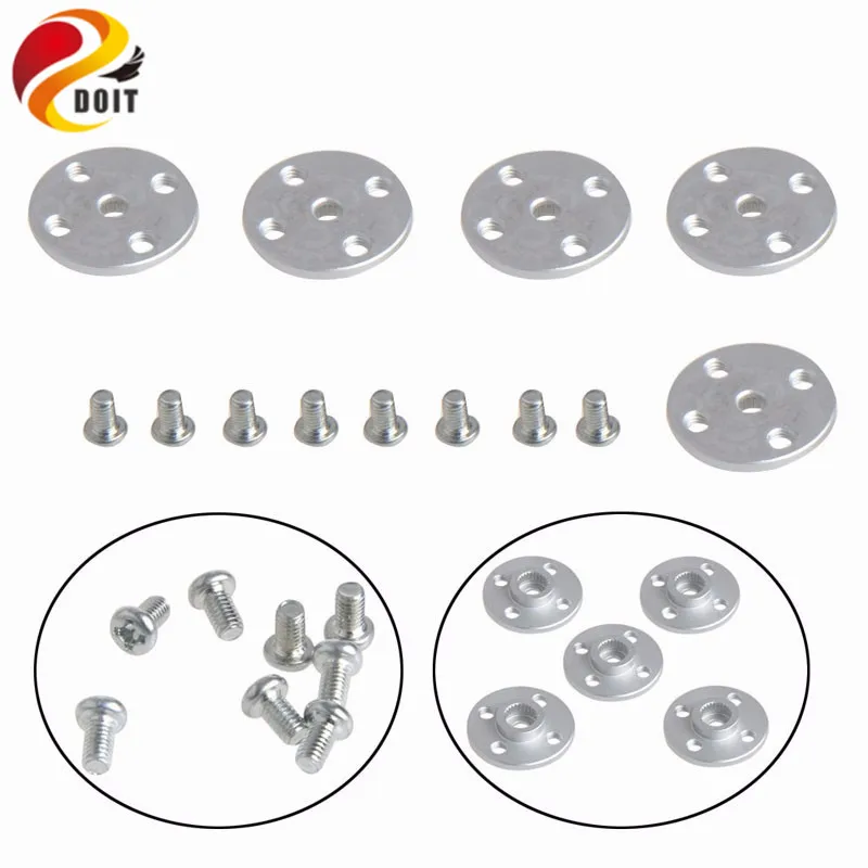 Mechanical Metal Arm Horns For 25T X 20mm RC Robot Servos Round Disc 5pcs/Lot Robot Toy Part