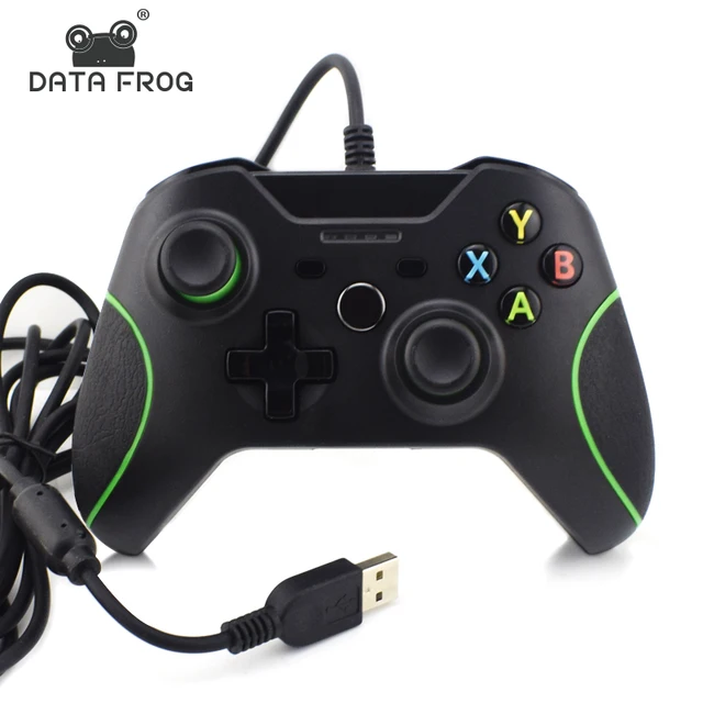 Best Price Data Frog USB Wired Joypad Controller For Microsoft  Xbox One Controller Double Vibration For XBOX One Slim Gamepad For PC