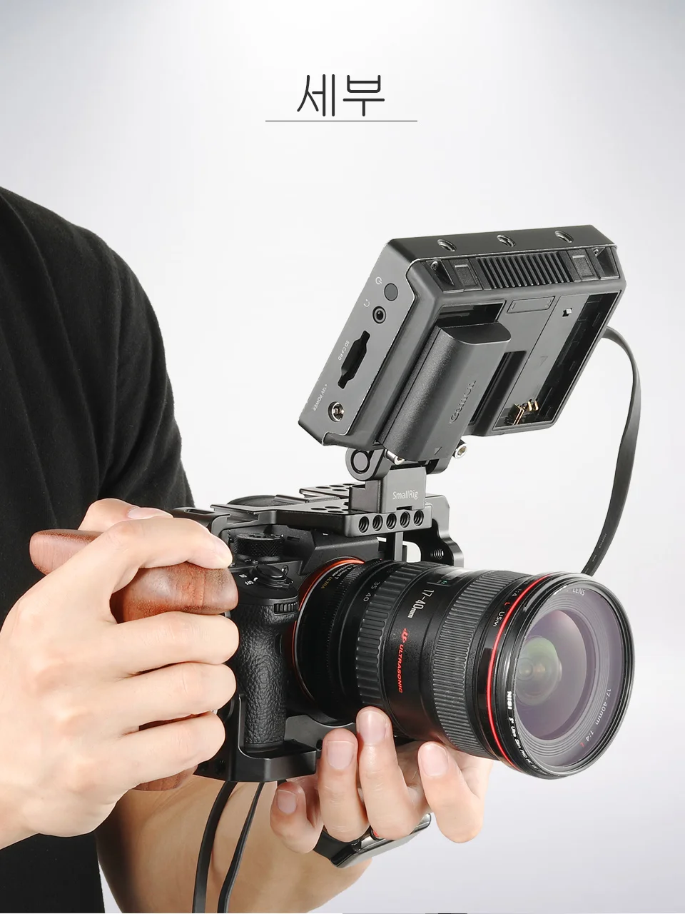 Клетка SmallRig A7iii DSLR для камеры sony A7RIII/A7M3/A7III стабилизатор с креплением для холодного башмака 1/4 3/8 резьбовые отверстия-2087