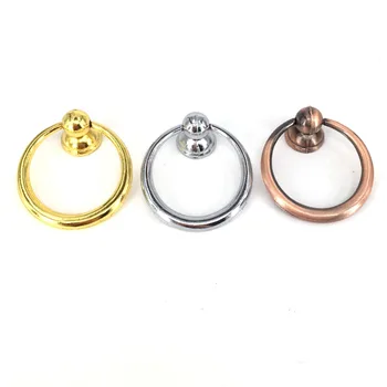 

Single Hole knob Zinc alloy Kitchen cabinet knob drawer ring pulls furniture drop handle