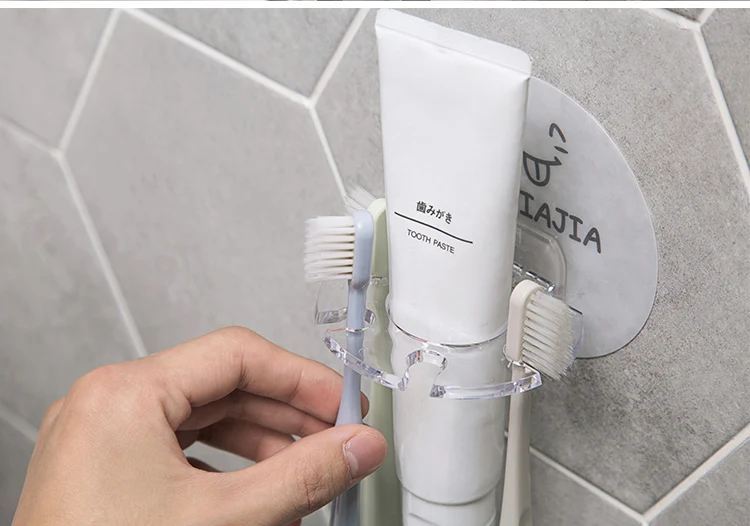Vanzlife туалетный держатель для зубных щеток, держатель для хранения бритв, настенный держатель для чистки зубов, полка для мытья зубов