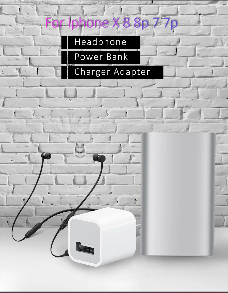 !ACCEZZ  2 in 1 Dual Lighting Charging Audio Adapter For iphone 7 8 Plus X IOS 10 11 Phone Adapter Charger Aux Cable Connector (7)