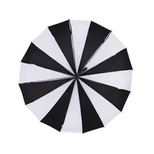 Свадебный зонт для фотосъемки черный и белый зонт в форме пагоды длинный Зонт Принцесса океан зонтик 009