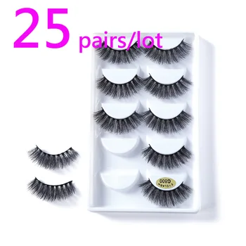 

Artificial mink crisscross eye lash dramatic Plastic Black Terrier Falese eye lash extension