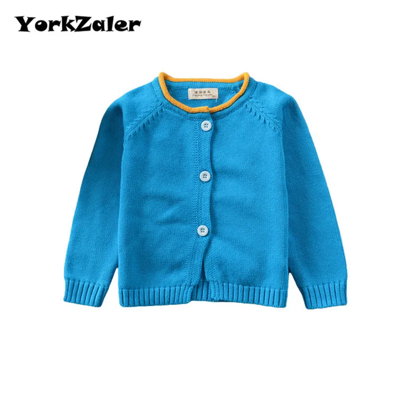 YorkZaler Baby Kid Sweater Cardigan Autumn Long Sleeve Single Breasted