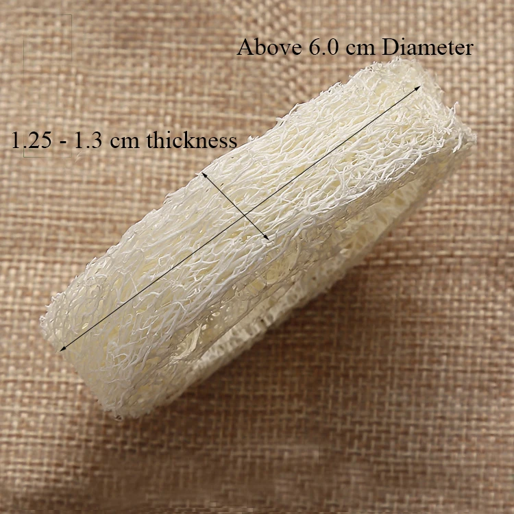 Wholesale 100pcs Natural Loofah Luffa Loofa Slices Handmade Loofah Soap Box Tray Tools Cleanner Sponge Facial Soap Holder 6