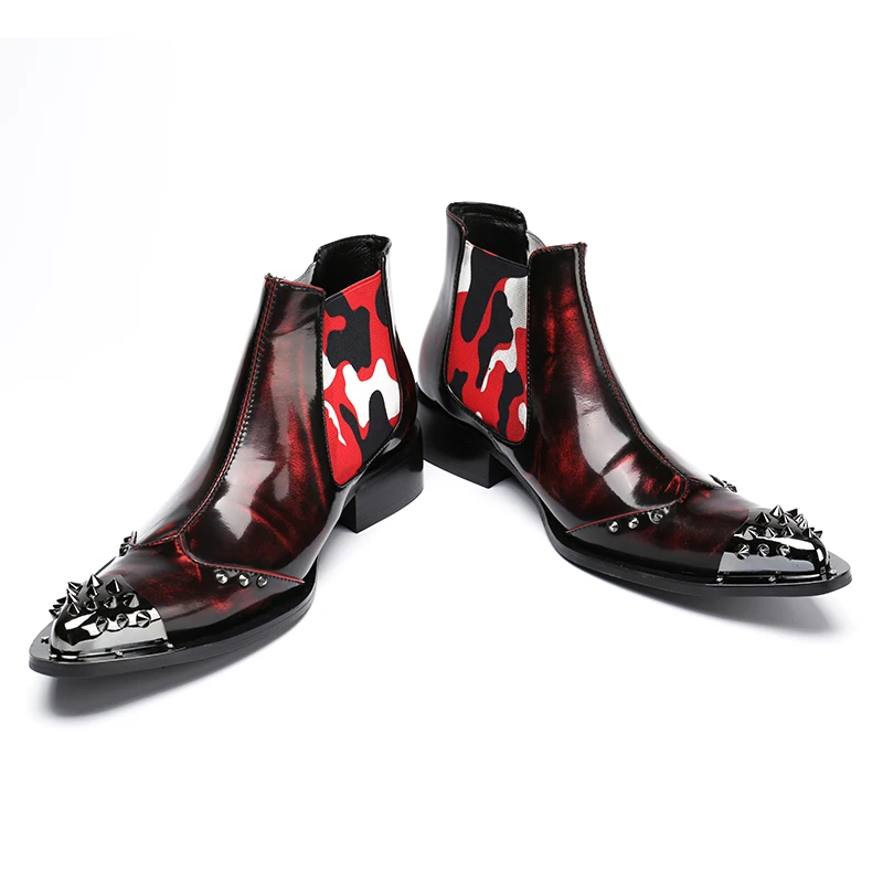 Кристиа Белла; мужские ботинки челси из натуральной кожи в британском стиле; дизайнерские короткие ботинки ручной работы; ковбойские мужские модные ботинки на молнии