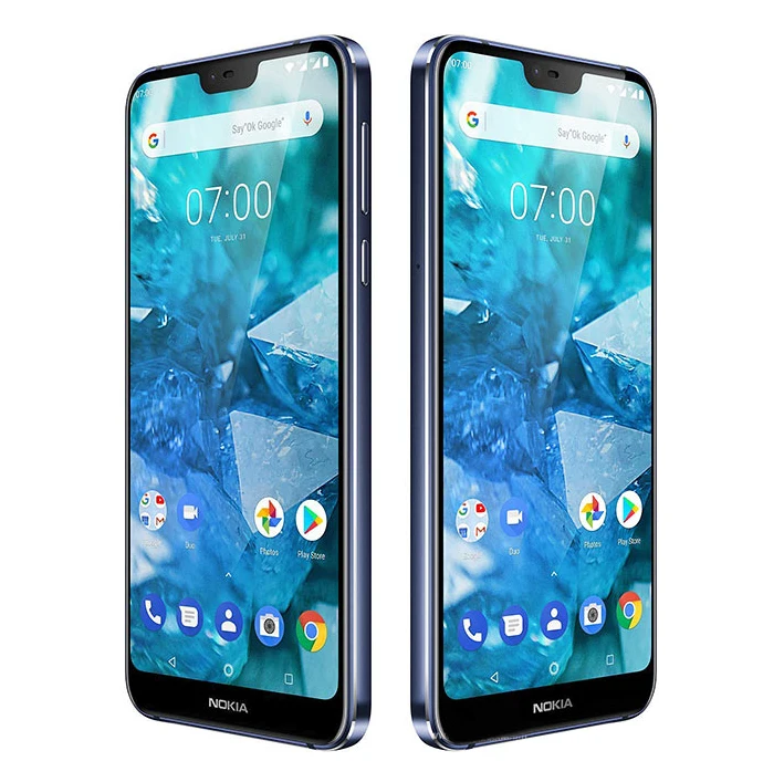 Оригинальный мобильный телефон Nokia 7 1 Android восемь ядер 4G LTE 5 84 дюйма 4 Гб ОЗУ 64 ПЗУ
