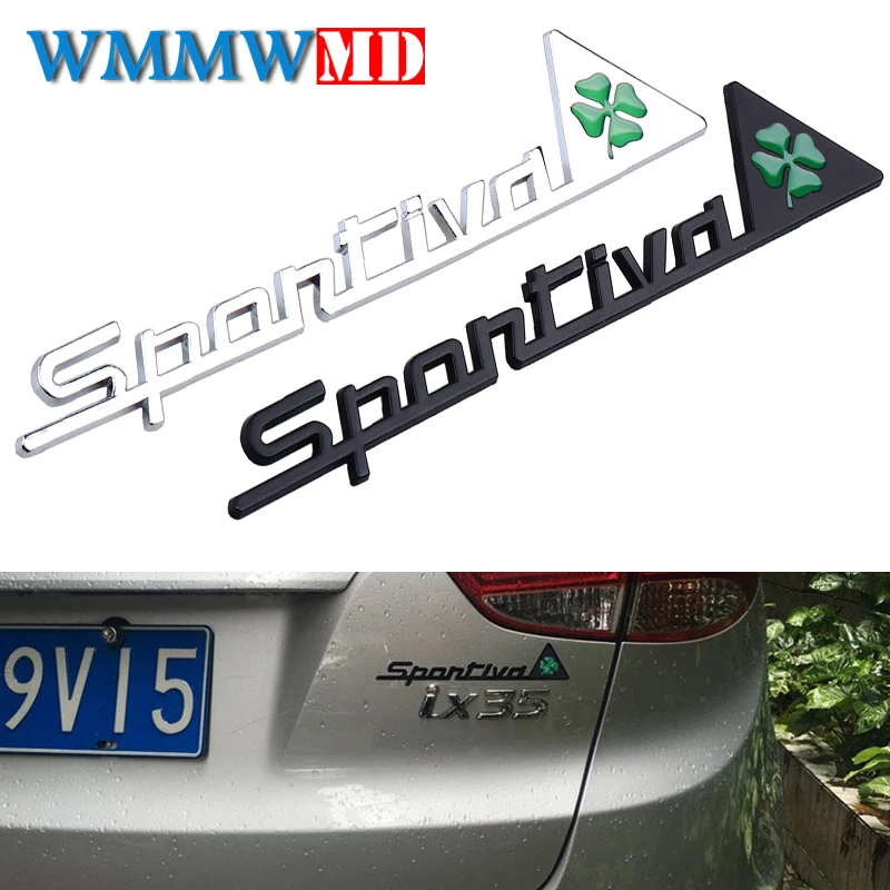 

Metal Sportiva Quatrefoil Green Delta Car Side Fender Emblem Badge Sticker for Alfa Romeo 4C 8C 156 166 159 Giulietta Spider GT