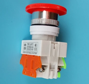 

10pcs YO90 LAY37-11ZS emergency stop knob push button switch auto lock