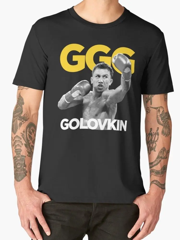 GGG Gennady Golovkin мужские черные футболки Мужская хлопковая футболка | одежда