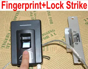 

Fingerprint Access Controller Terminal machine with slave wiegand reader+Door Lock Strike Lock NO/NC mode random delivery
